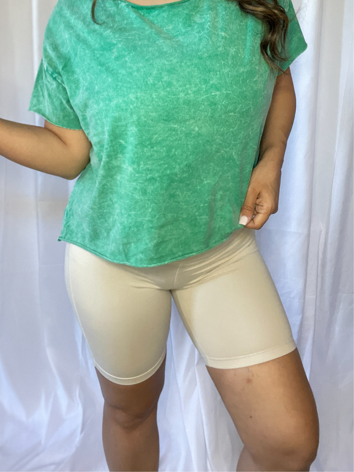 Brushed Biker Shorts