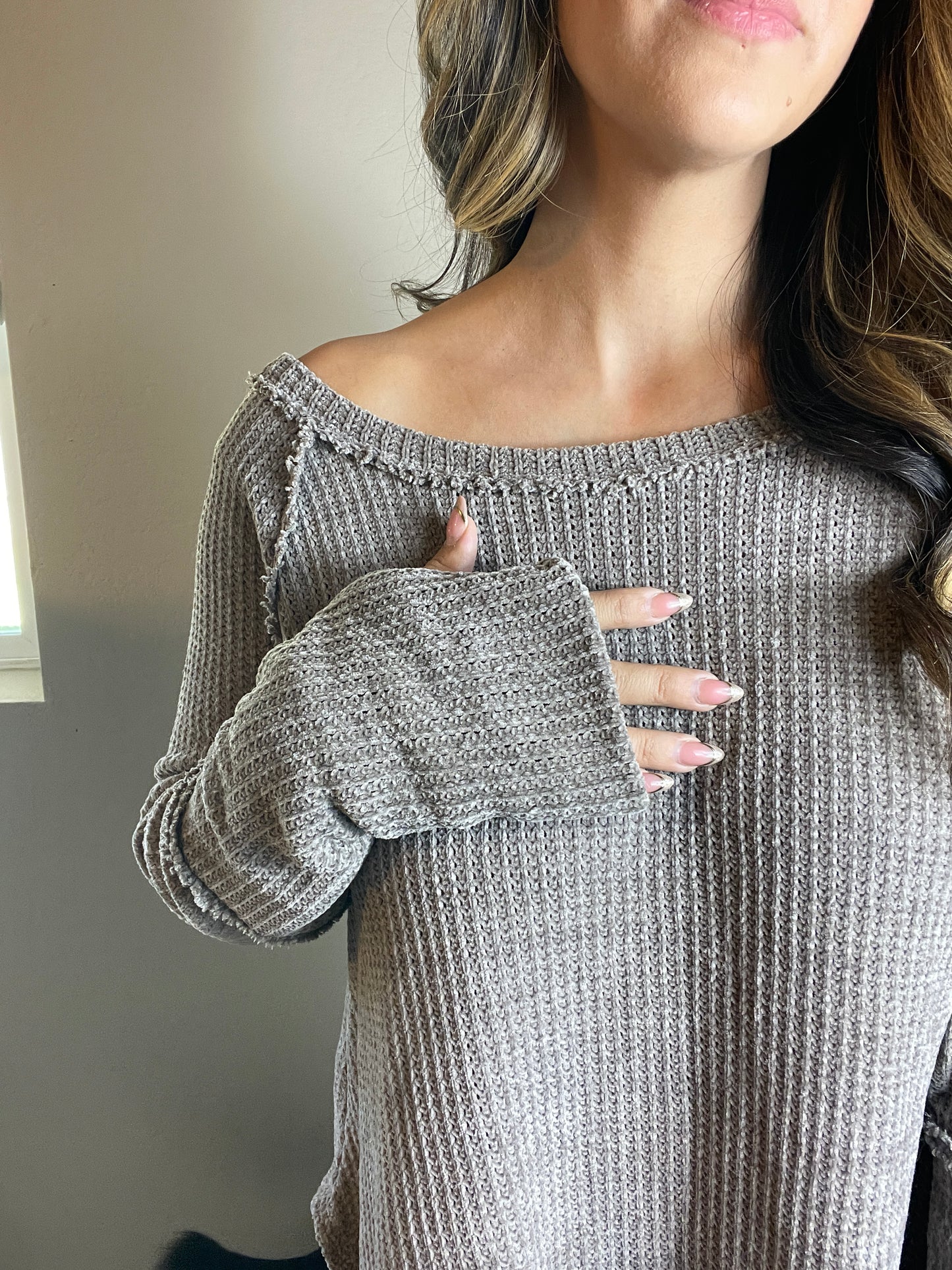 Chenille Thumbhole Tunic