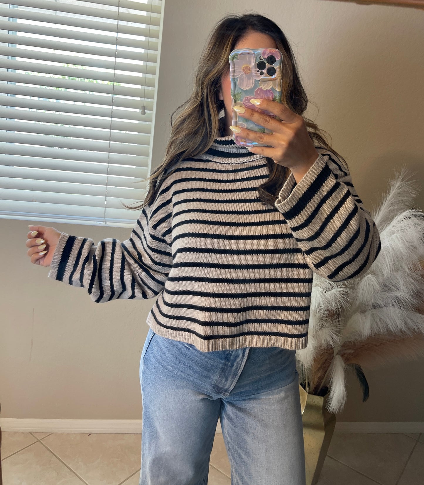 Striped Turtleneck