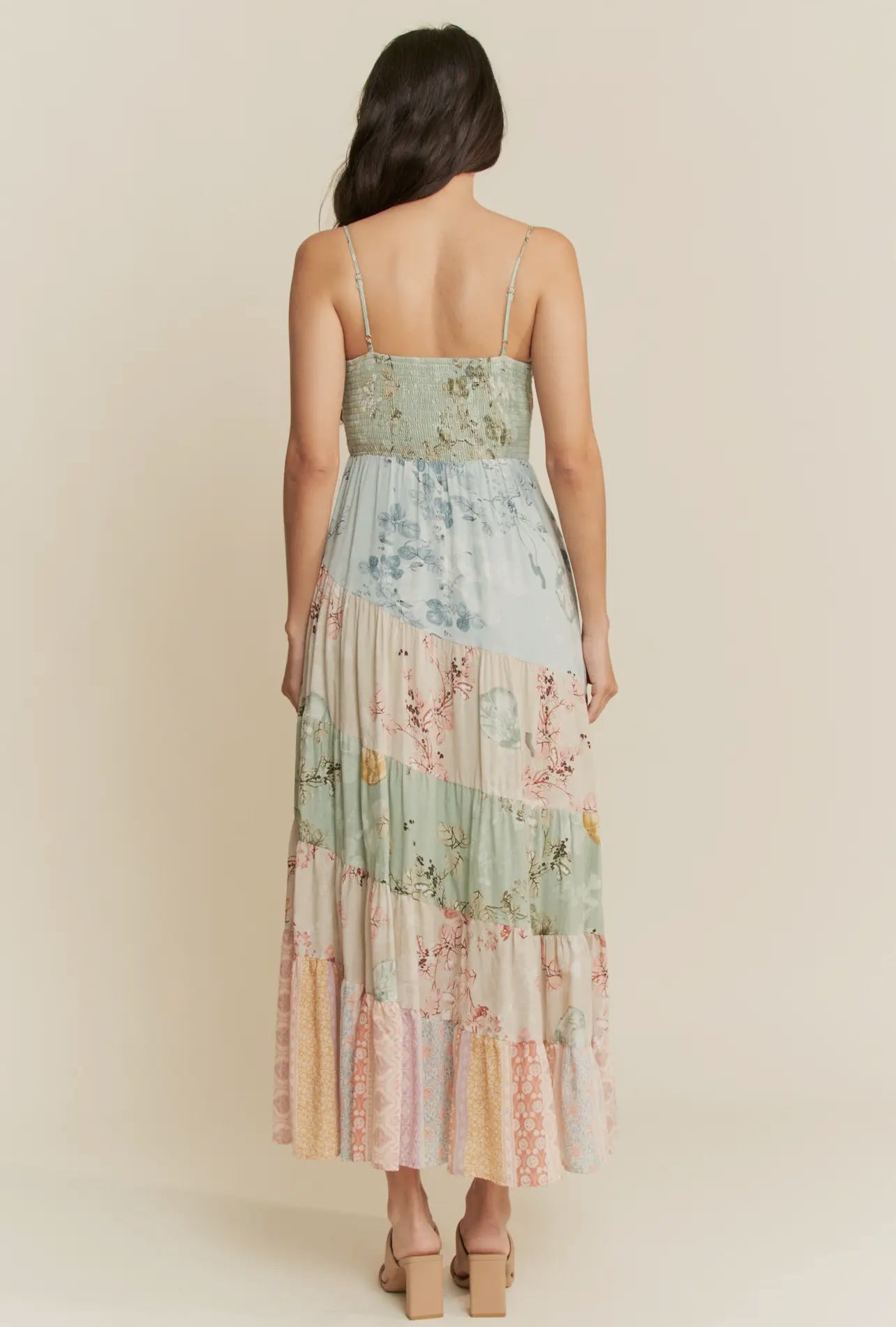 Meadow Breeze Floral Tiered Maxi