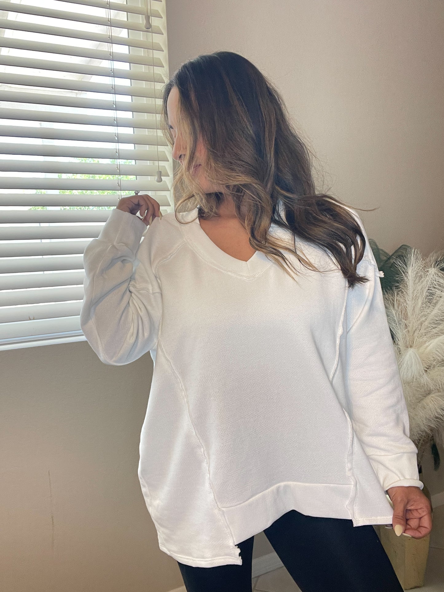 Raw Edge Sweatshirt