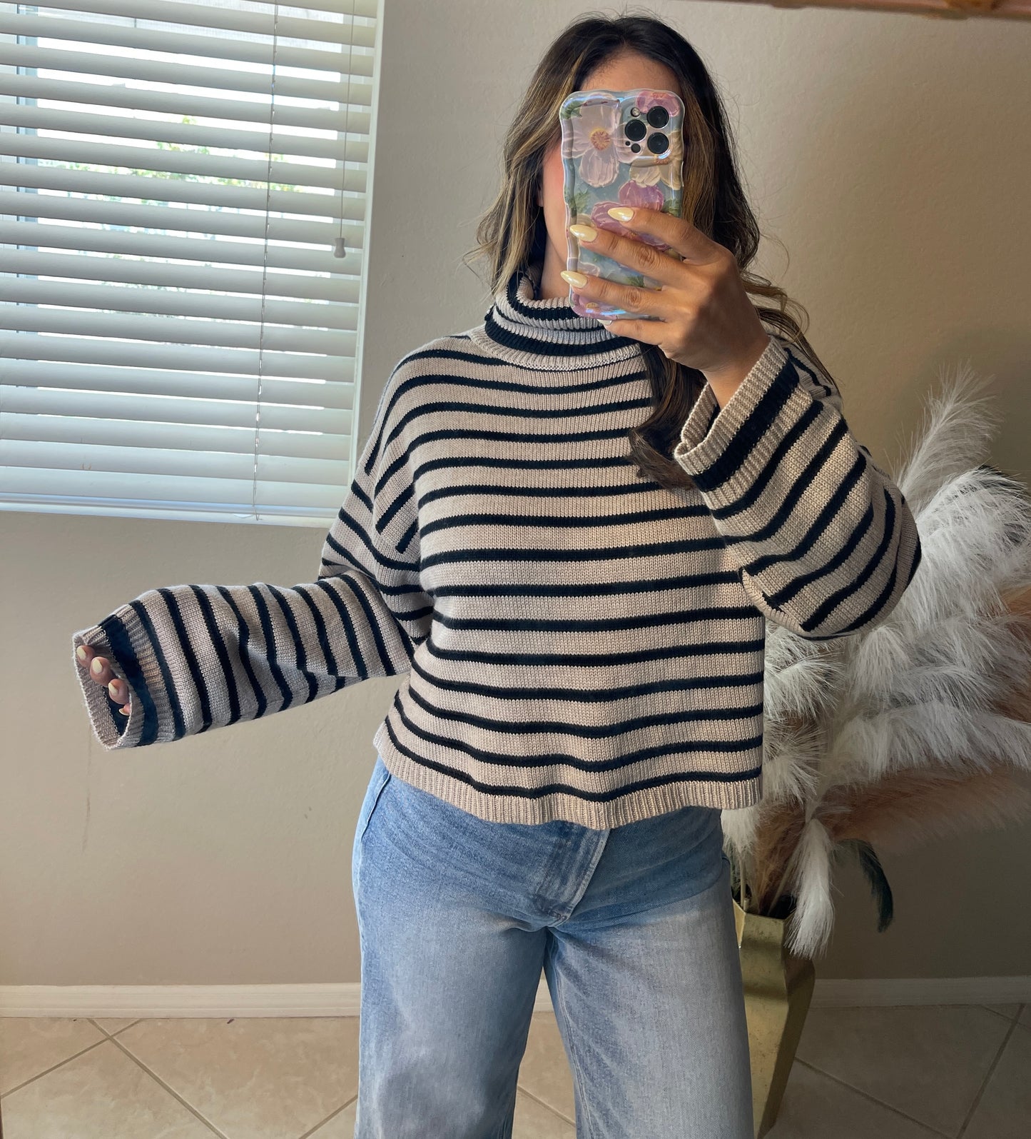 Striped Turtleneck