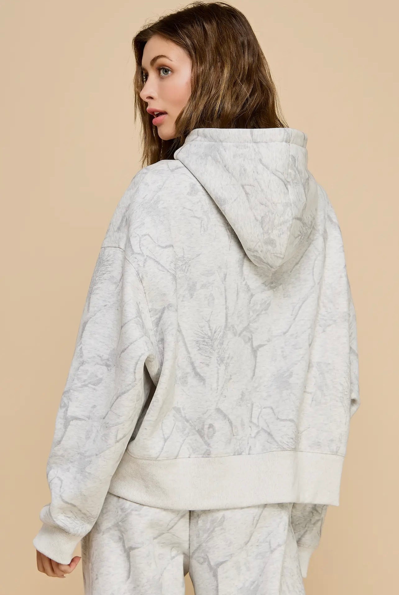 Grey Camouflage Hoodie