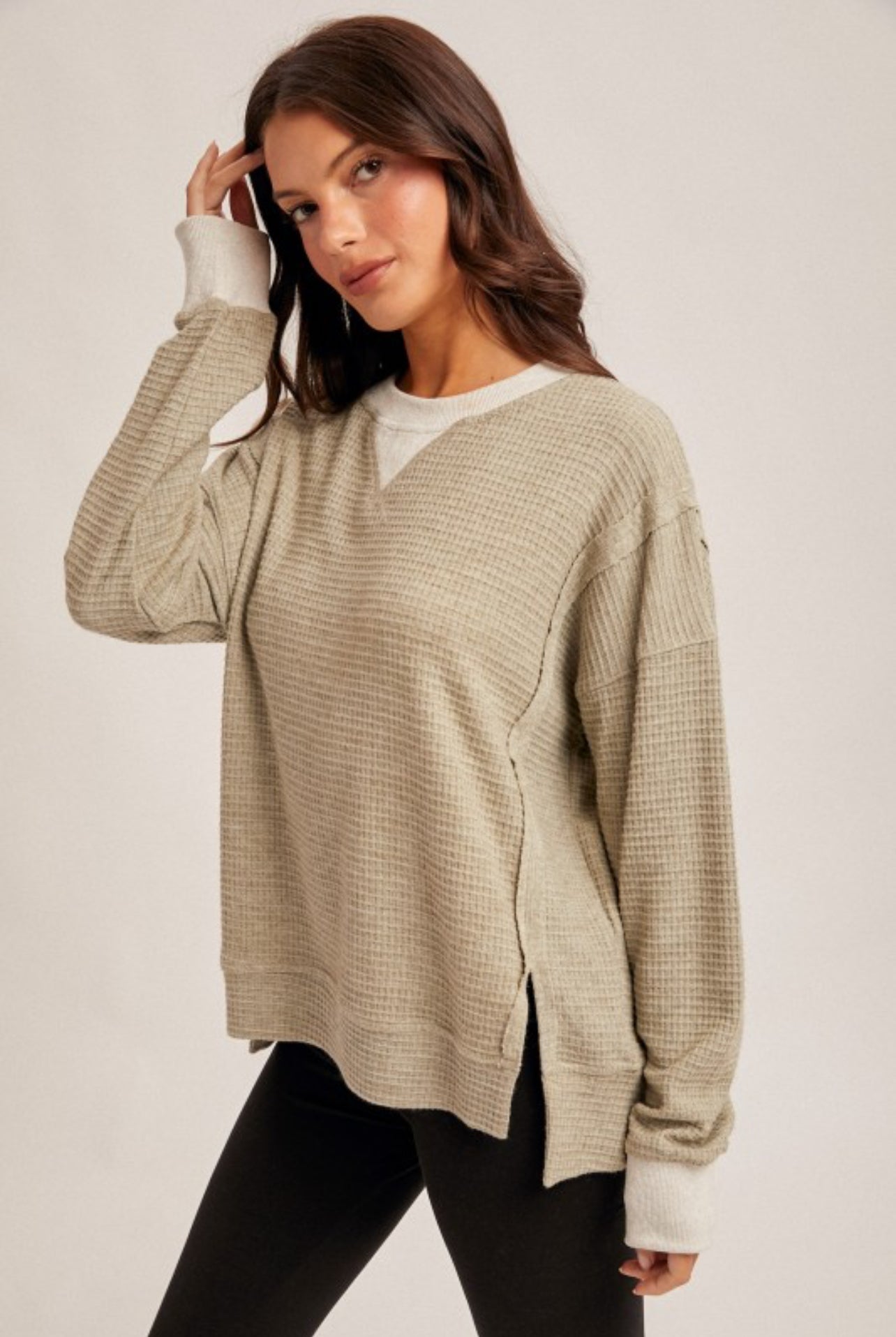 Brushed Thermal Crew Neck Sweater