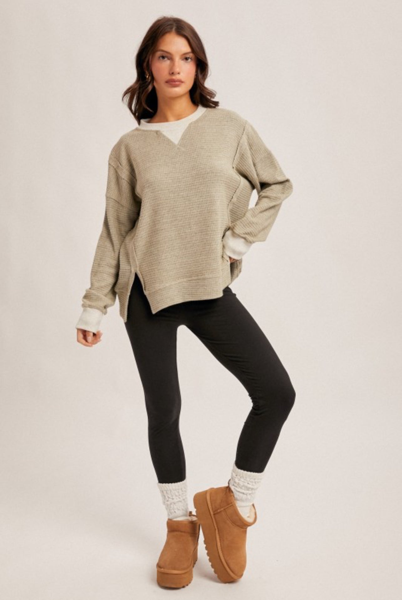 Brushed Thermal Crew Neck Sweater