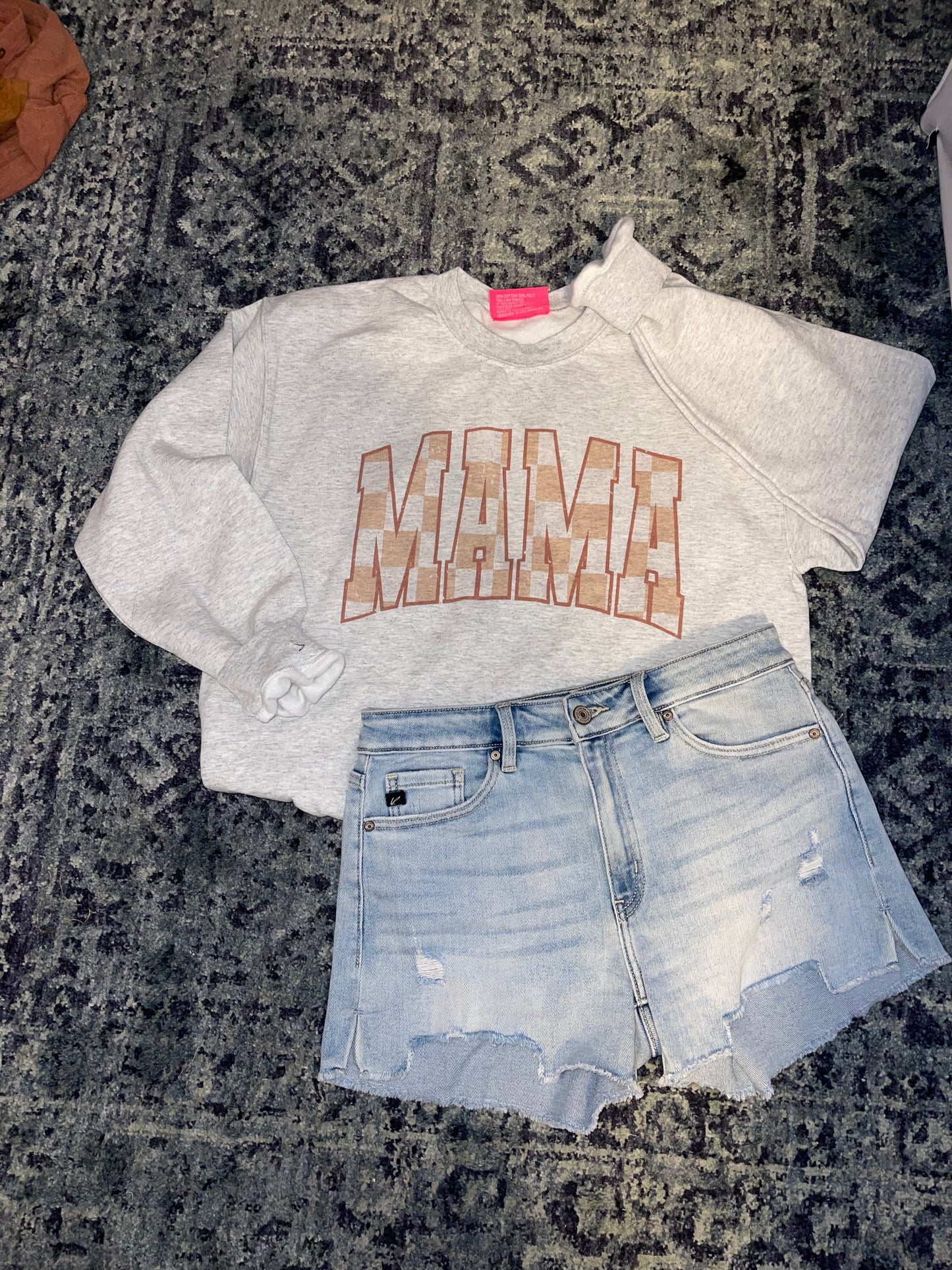 Checkered MAMA Sweatshirt