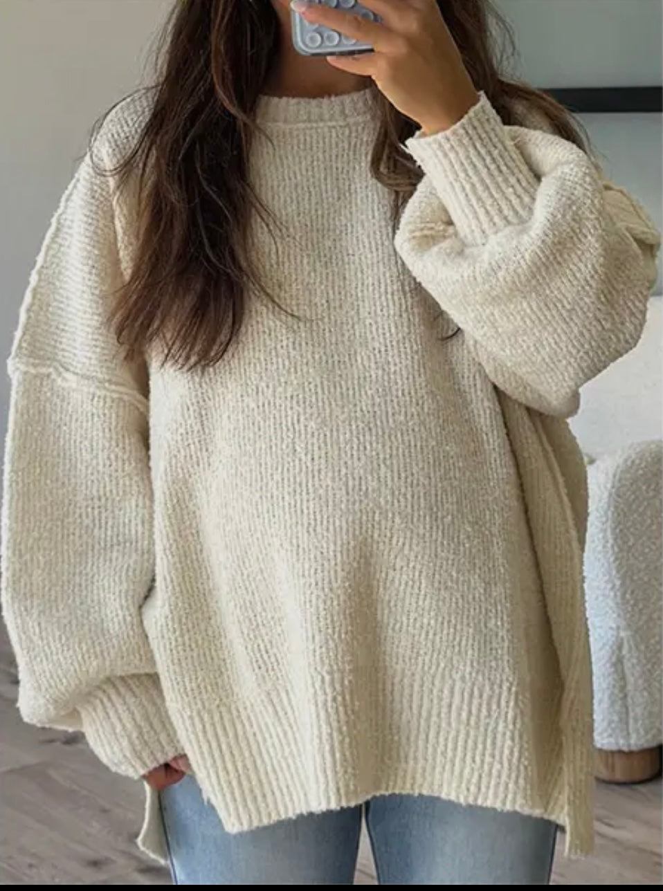 Oversized Ivory Sweater