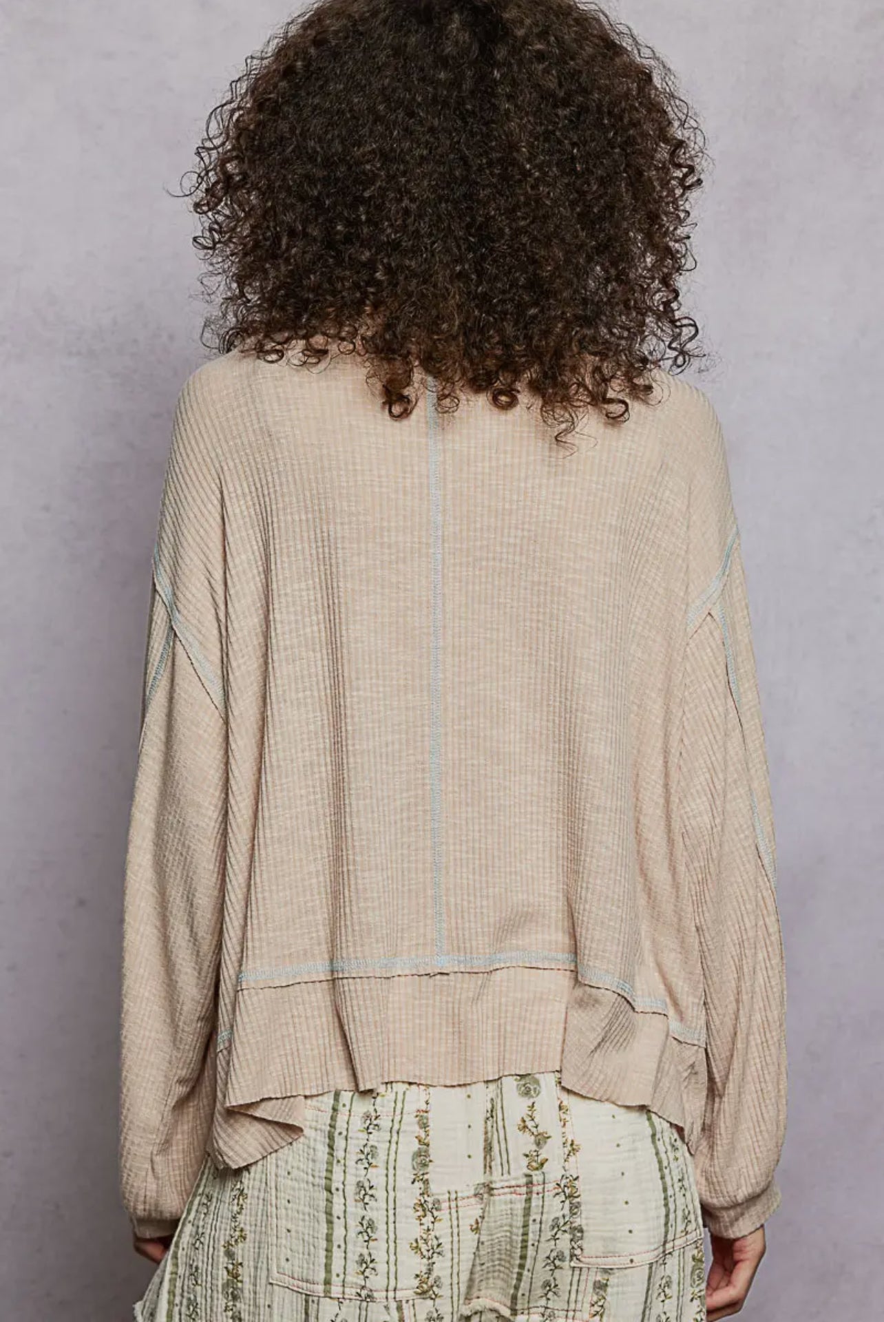 DOORBUSTER Contrast Stitch Top