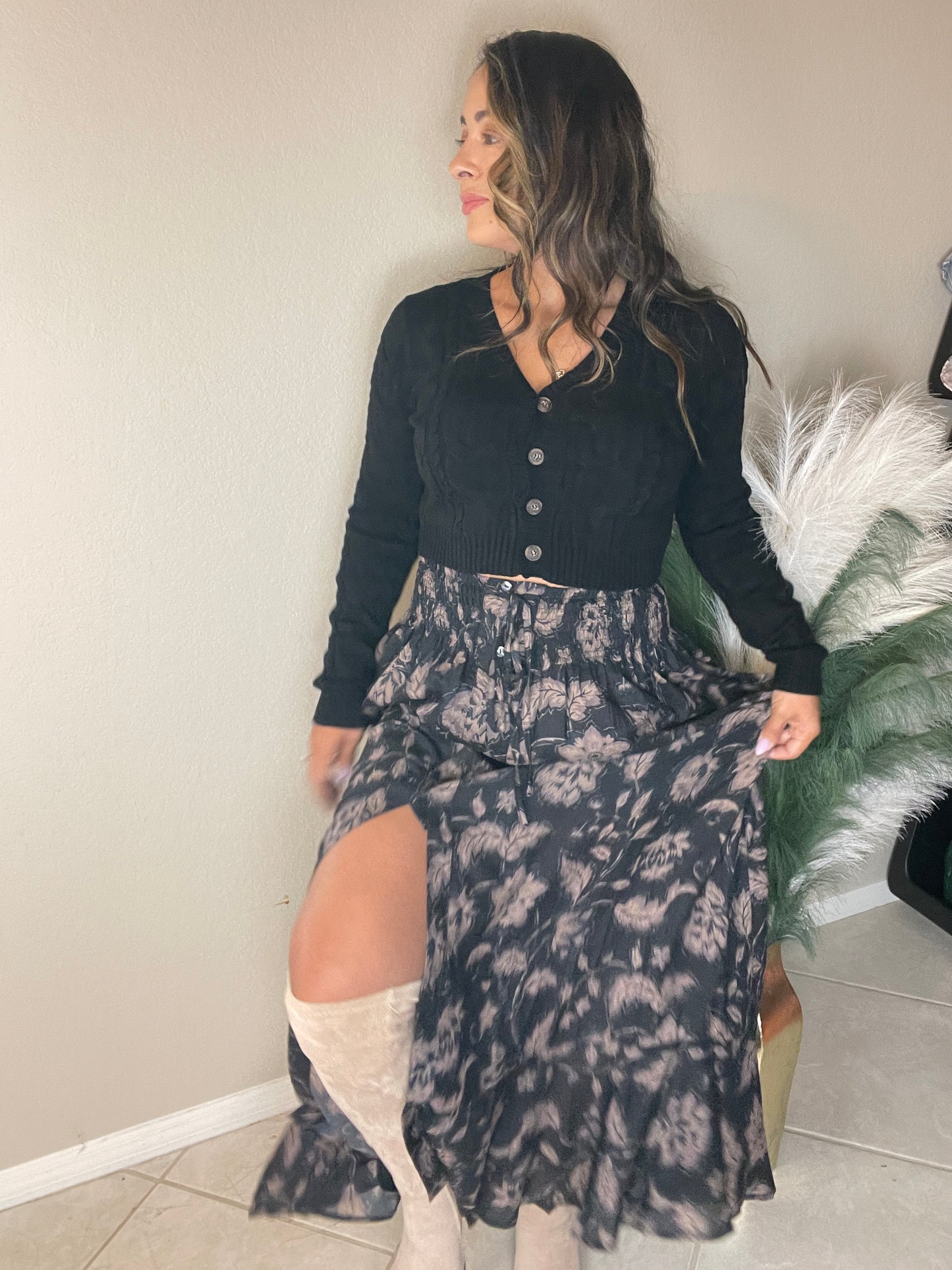 Floral Maxi Skirt