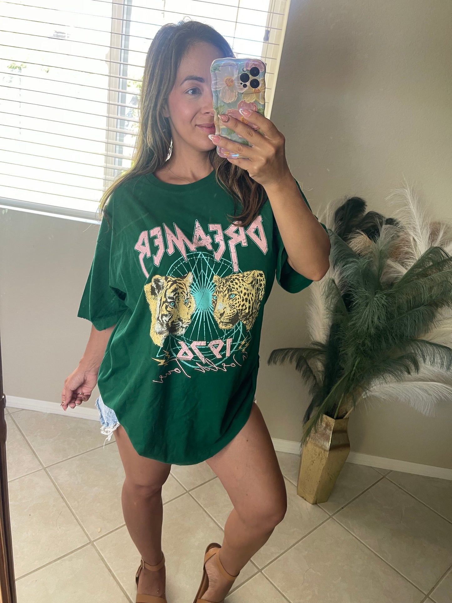 Green Dreamer Graphic Tee