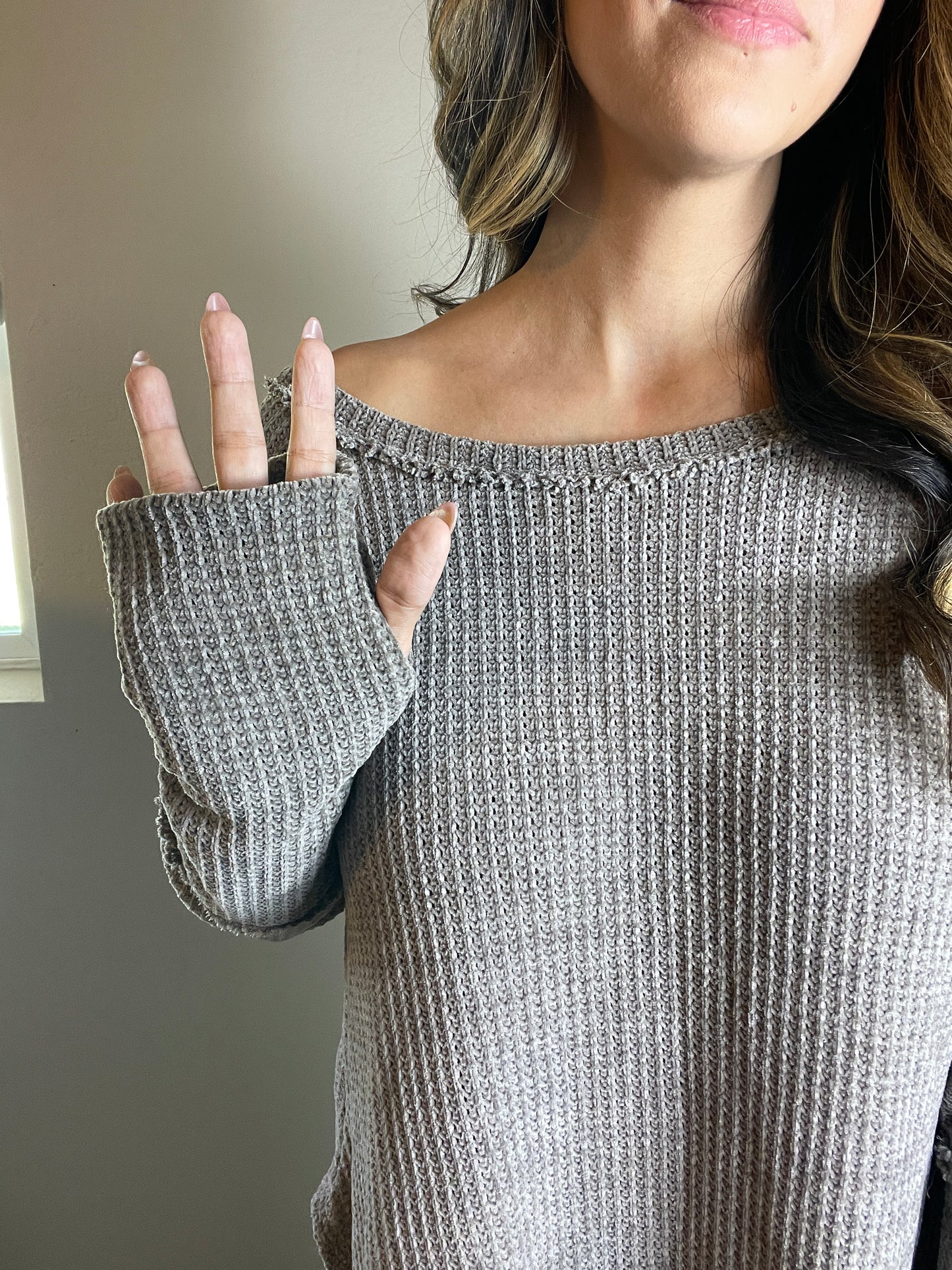 Chenille Thumbhole Tunic