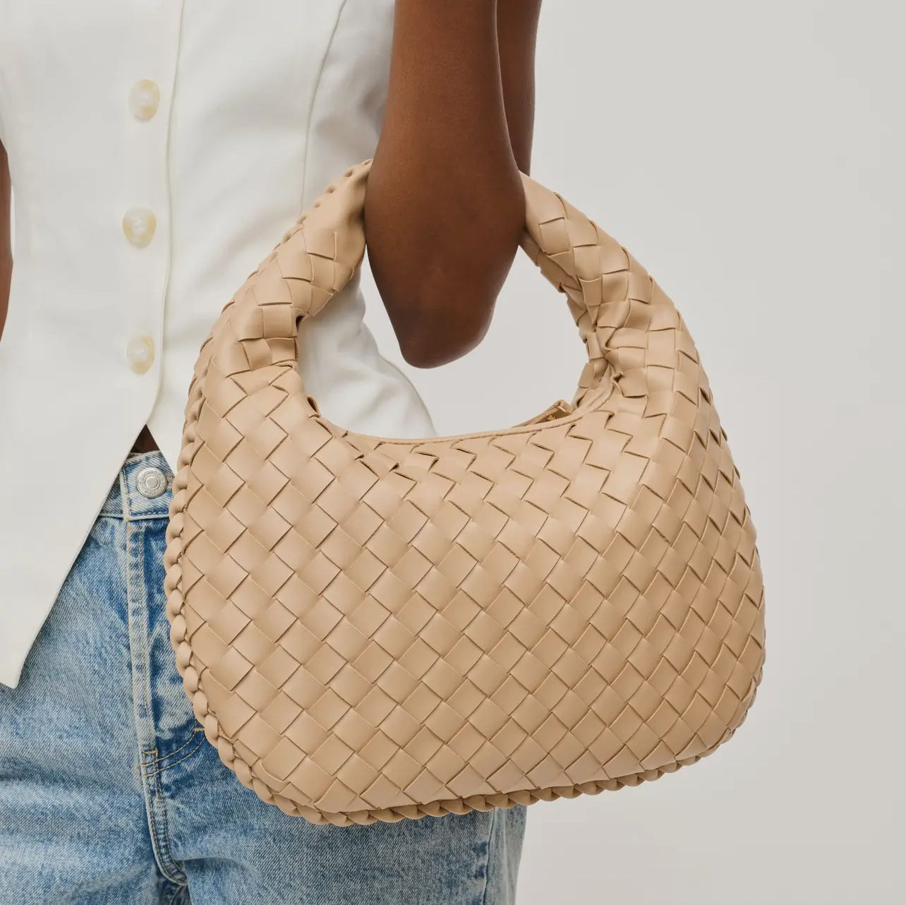 Wendy Woven Shoulder Bag