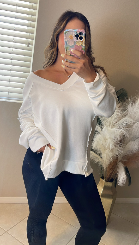 Raw Edge Sweatshirt
