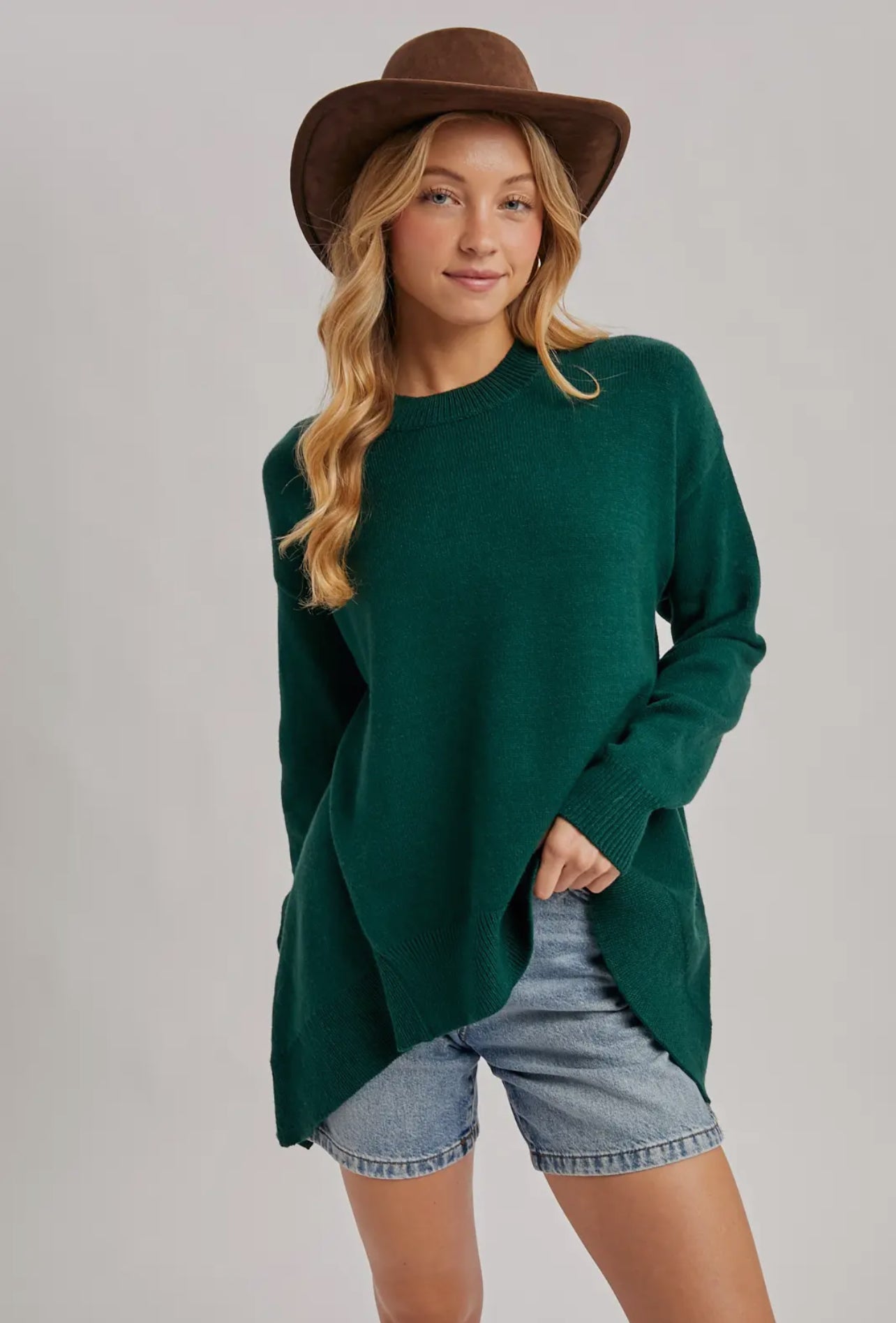 DOORBUSTER Mock Neck Knit Sweater