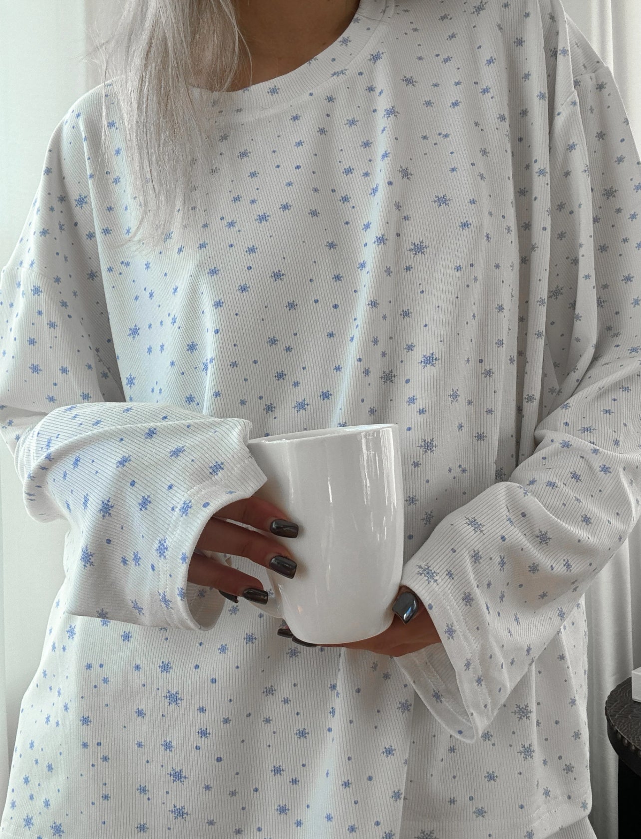 Snowflake Pajama Top