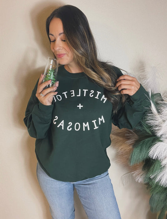 Mistletoe + Mimosas Sweatshirt