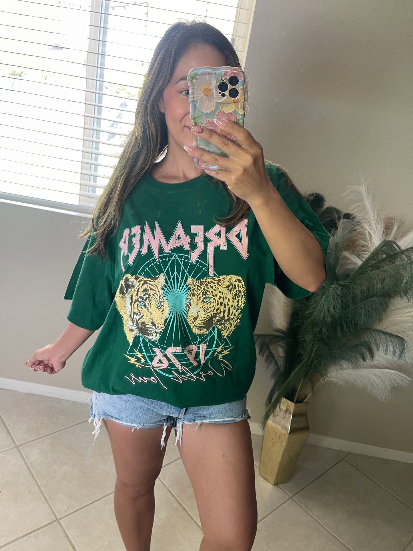 Green Dreamer Graphic Tee