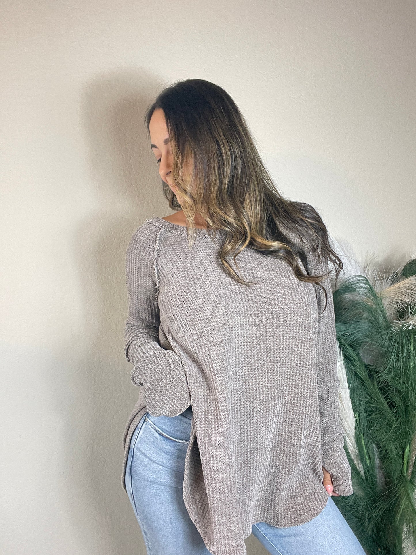 Chenille Thumbhole Tunic