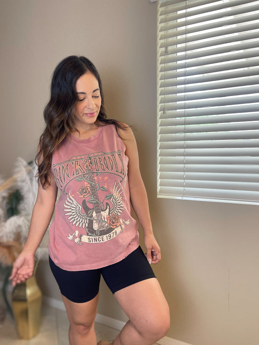 Rock N Roll Graphic Tank