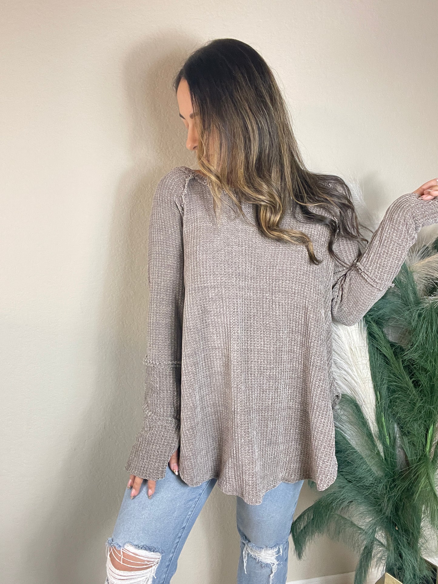 Chenille Thumbhole Tunic