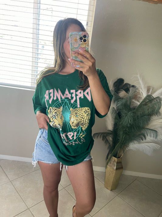 Green Dreamer Graphic Tee