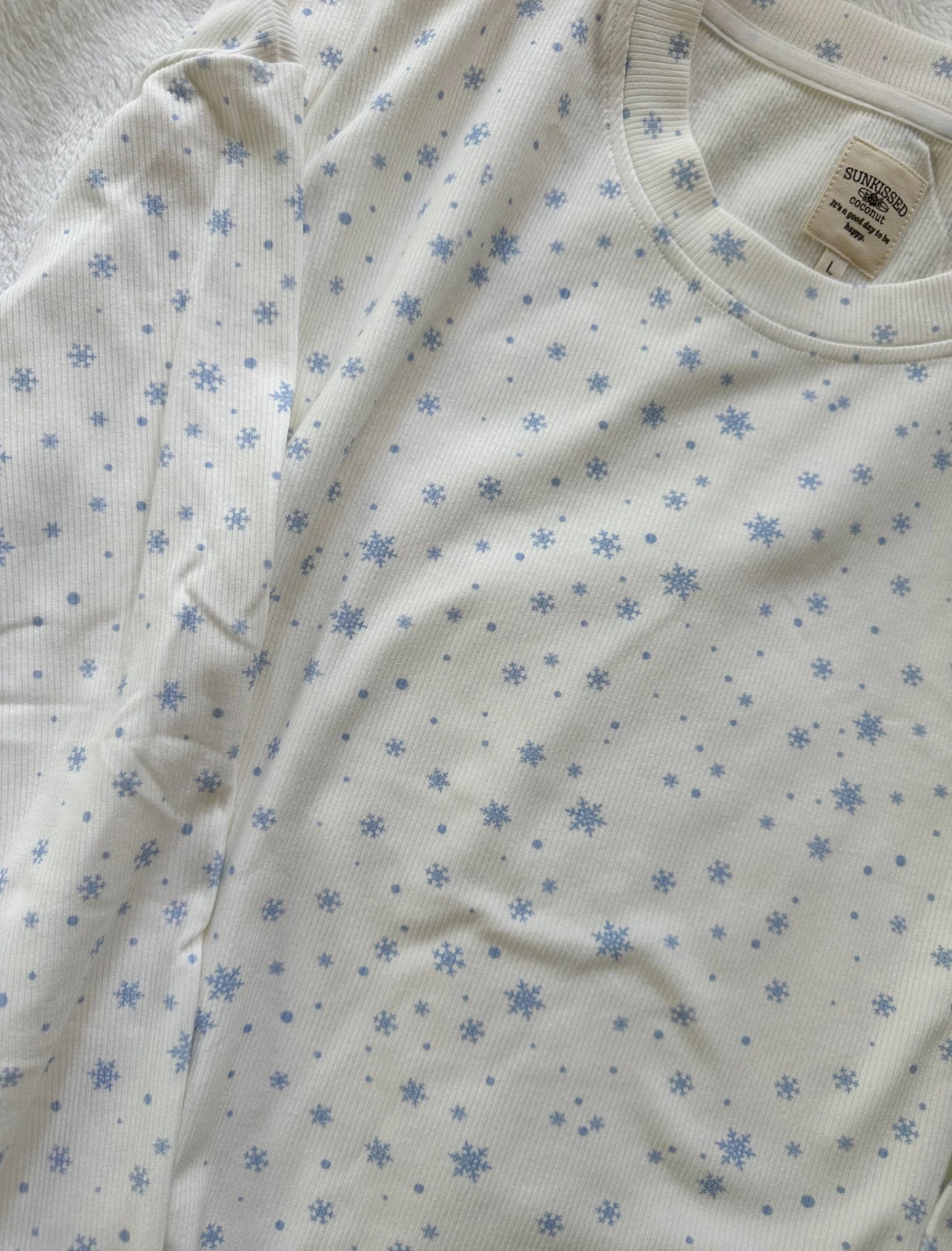 Snowflake Pajama Top