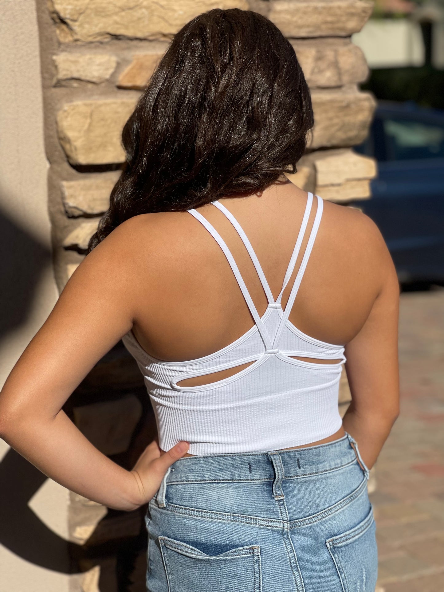 Strappy Cutout Bra Top