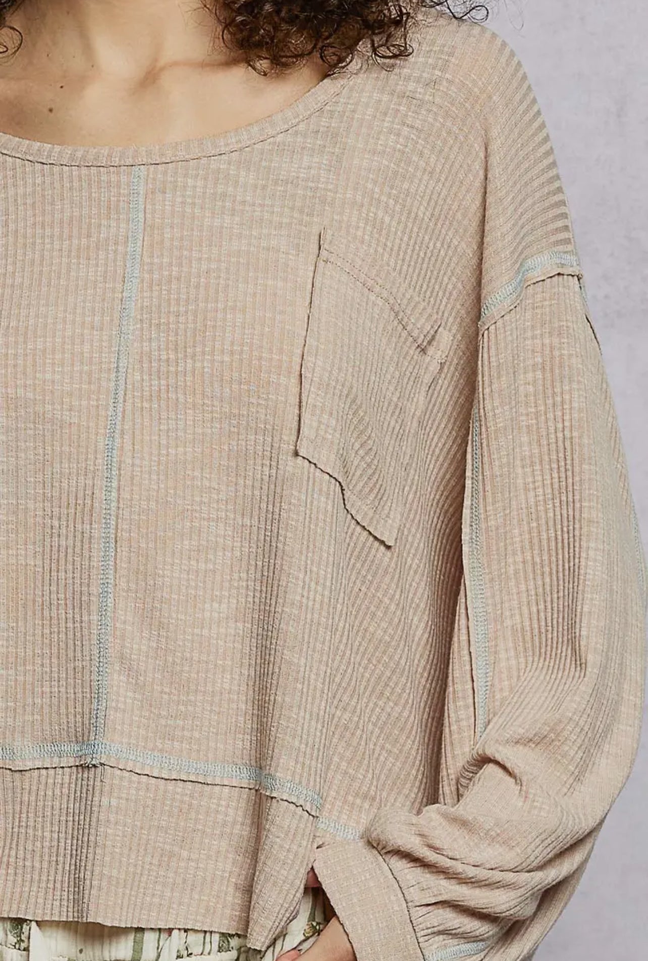 DOORBUSTER Contrast Stitch Top