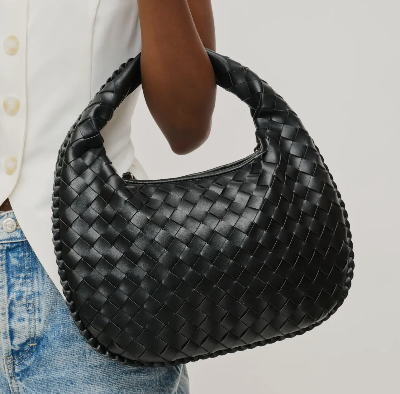 Wendy Woven Shoulder Bag