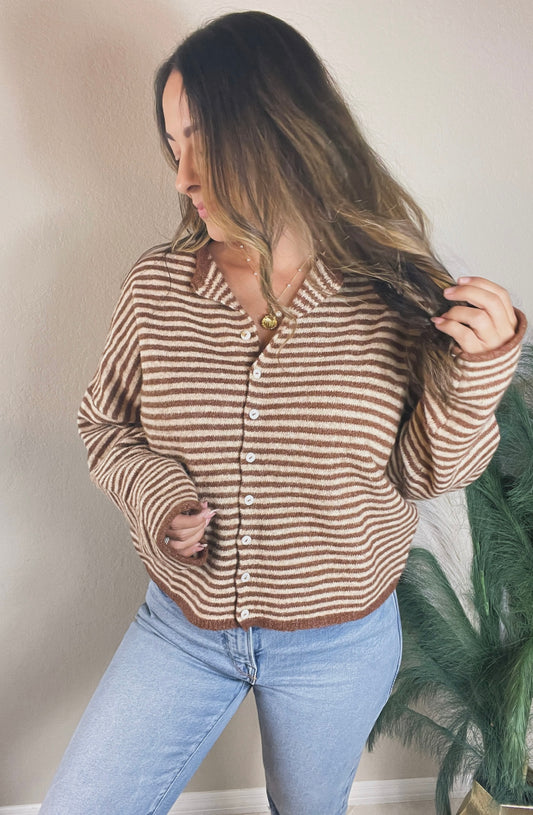 Piper Striped Cardigan