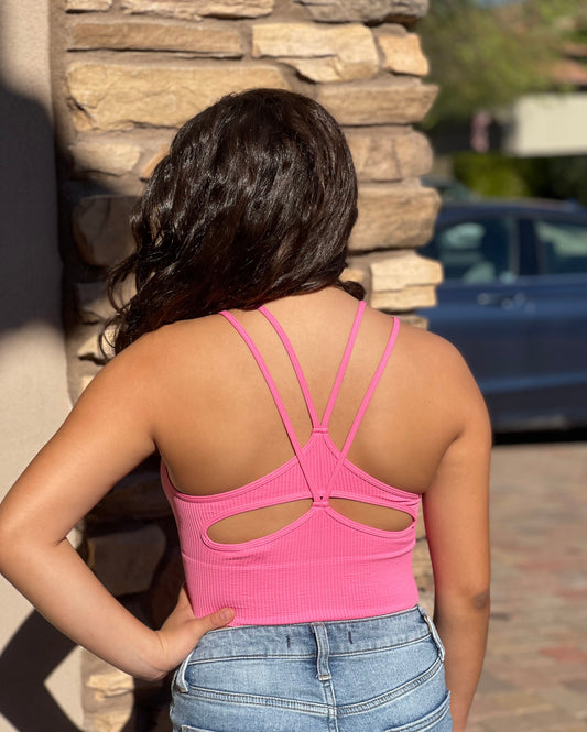 Strappy Cutout Bra Top