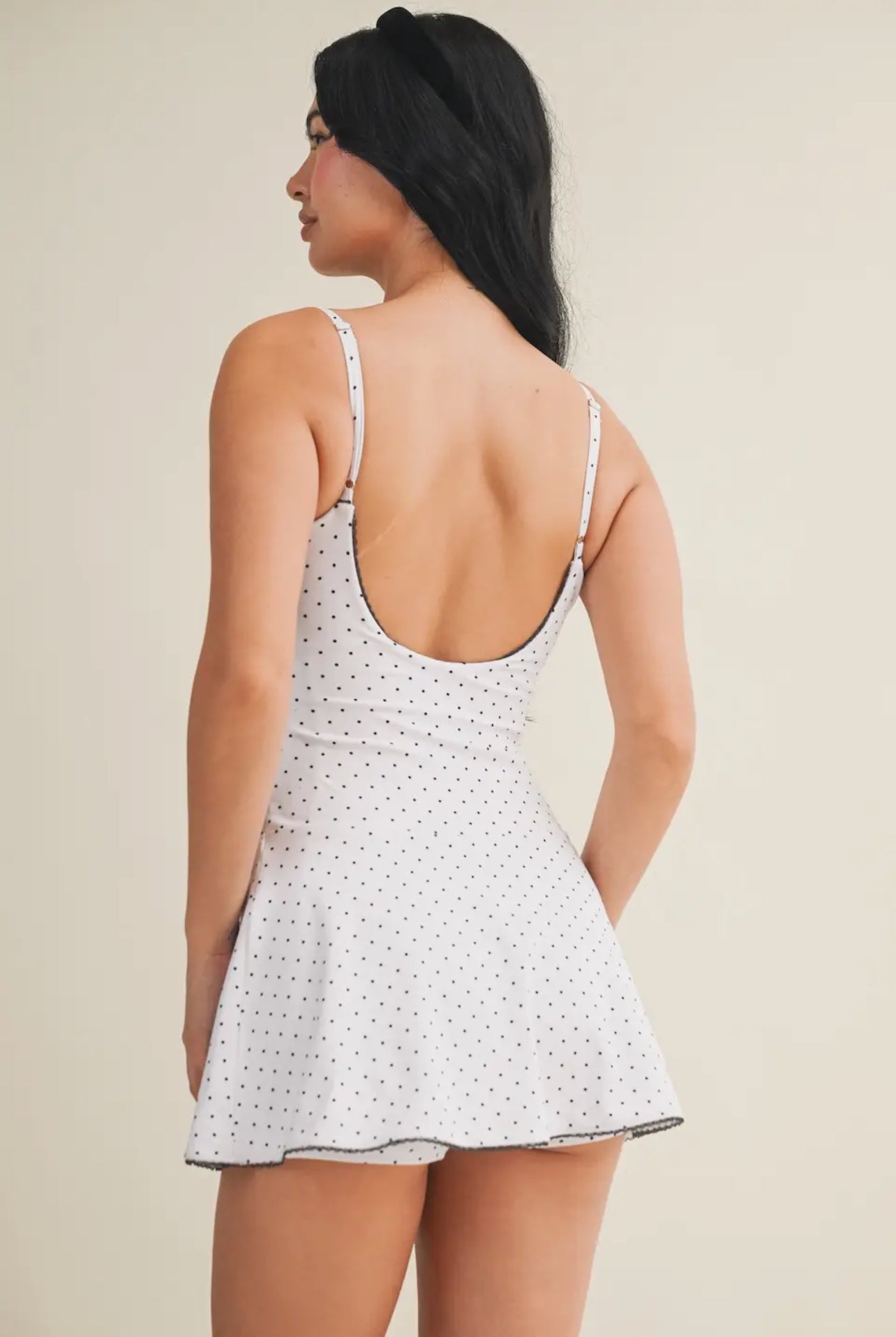 Polka Dot Romper Dress