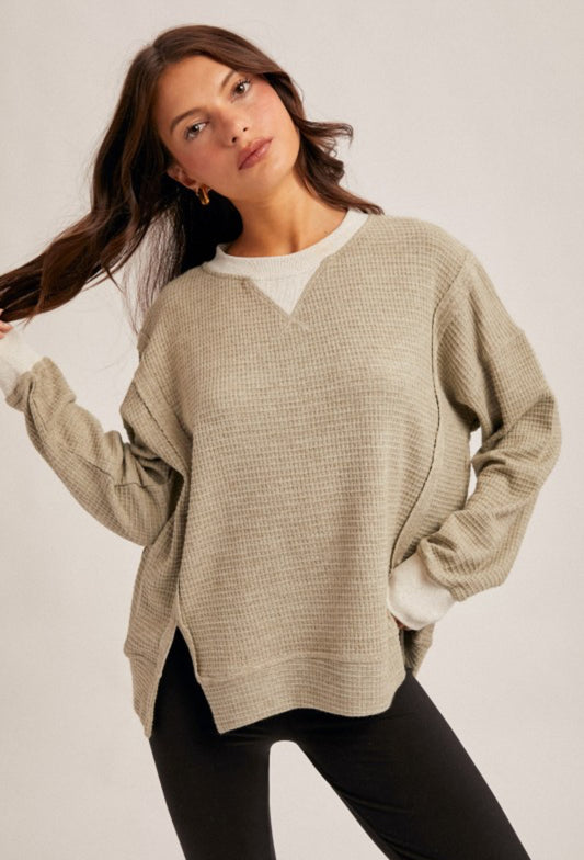 Brushed Thermal Crew Neck Sweater
