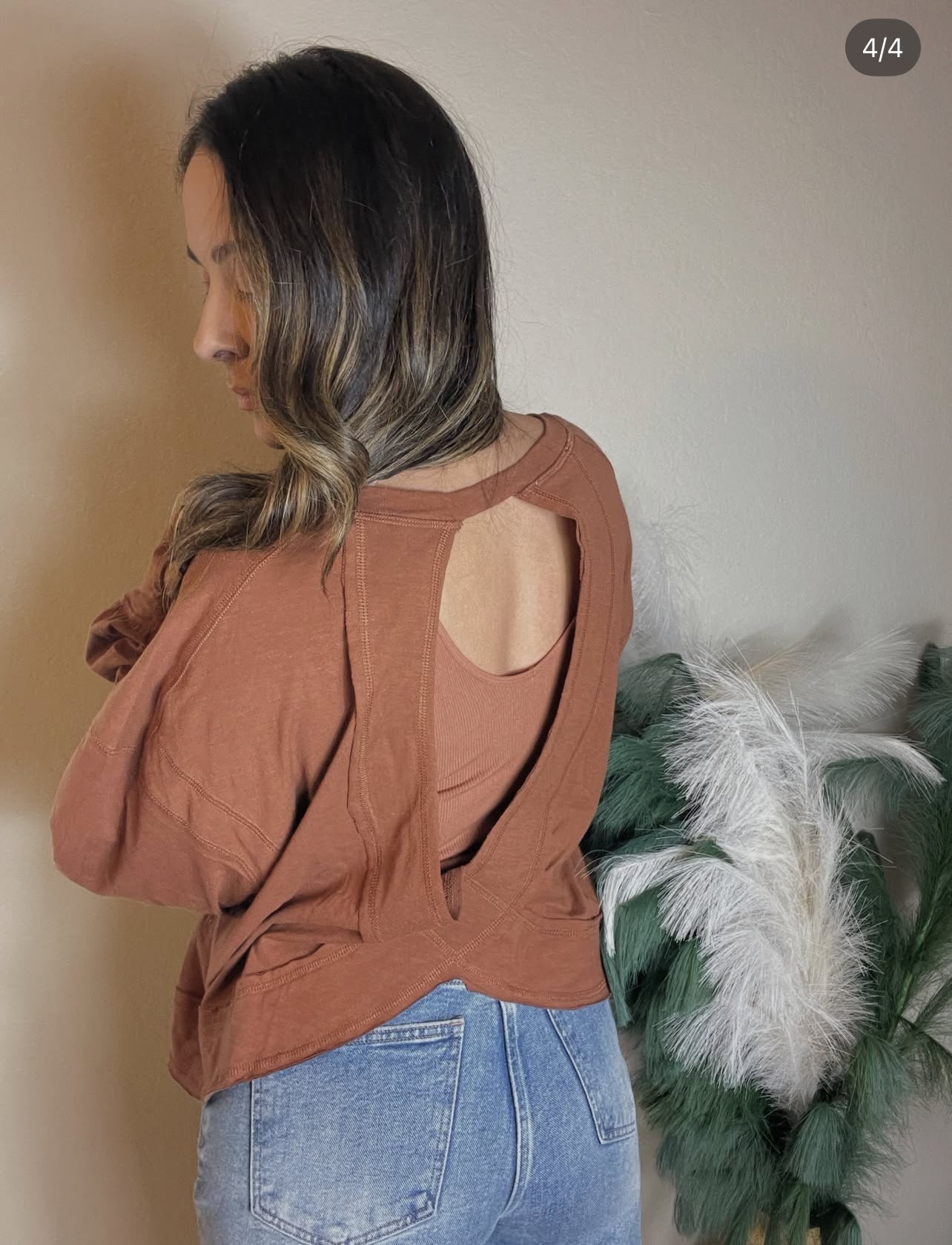 Openback Thumbhole Top