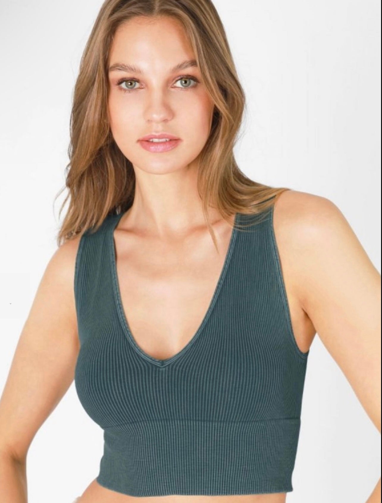 Vintage Plunge V-Neck Tank