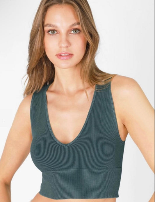 Vintage Plunge V-Neck Tank