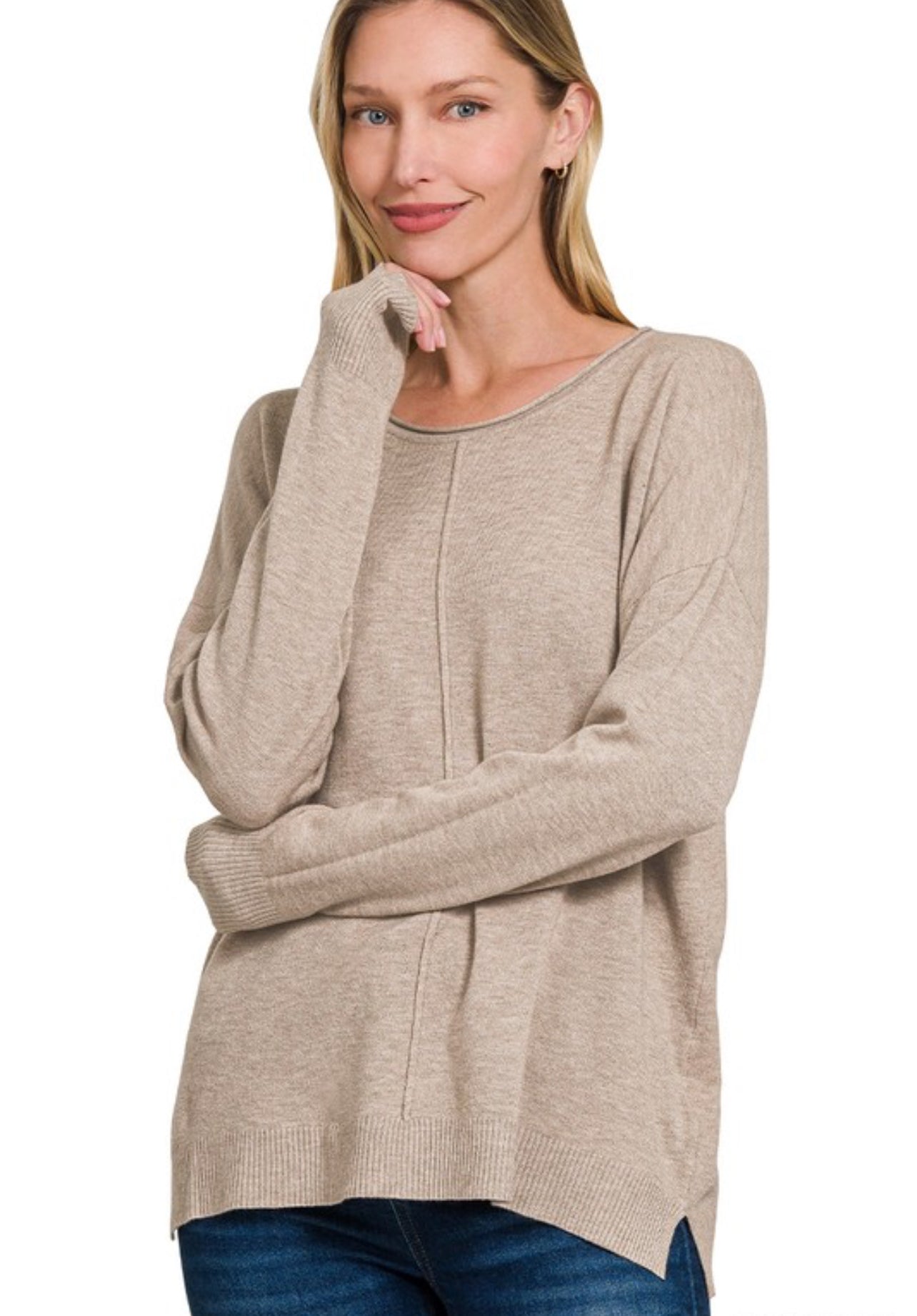 DOORBUSTER Viscose Front Seam Top
