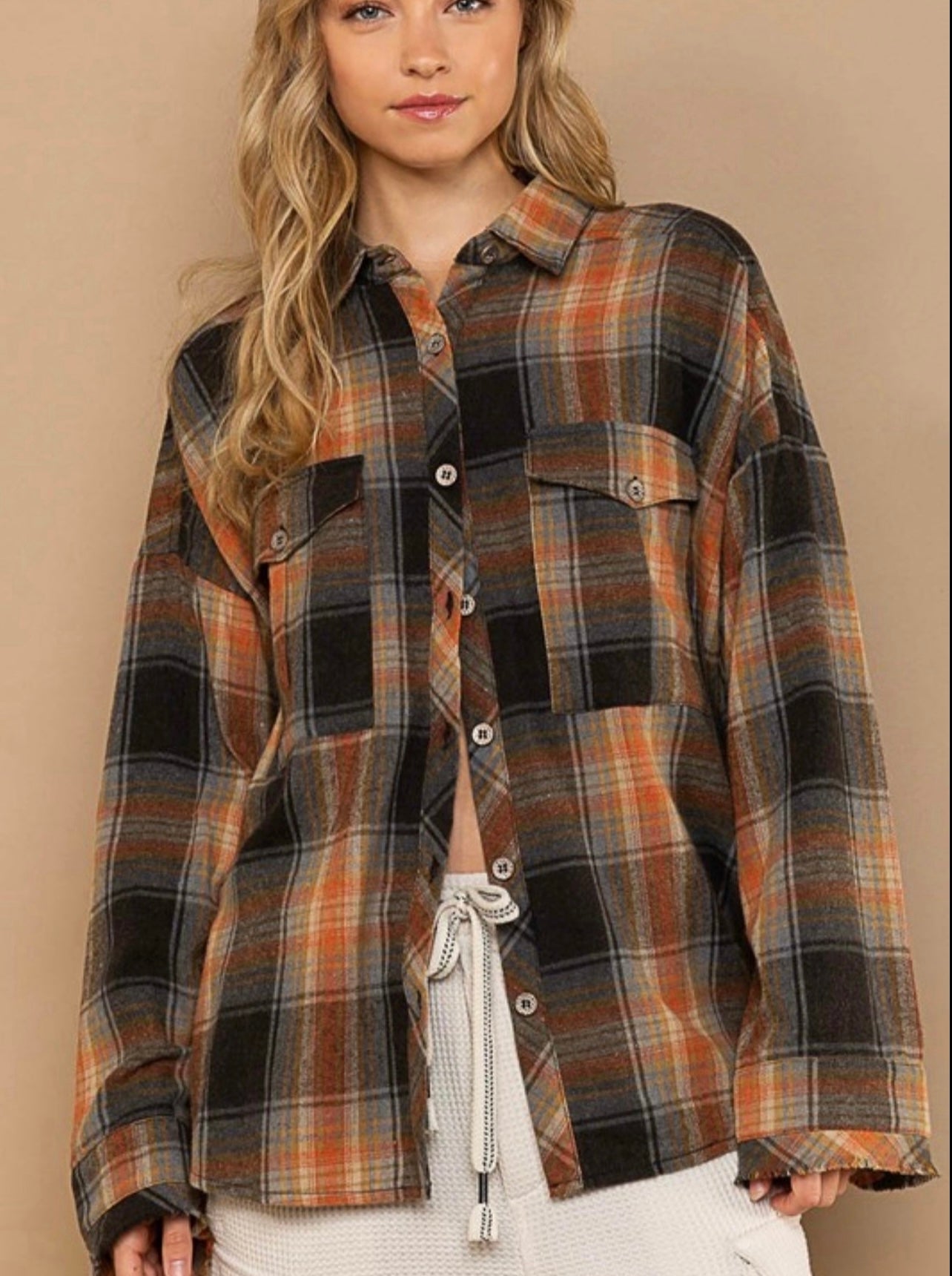 Fall Plaid Top