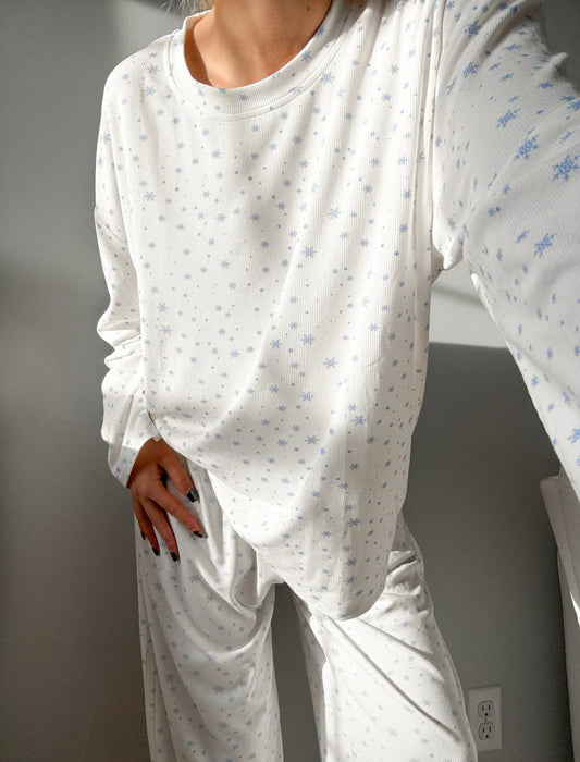 Snowflake Pajama Top