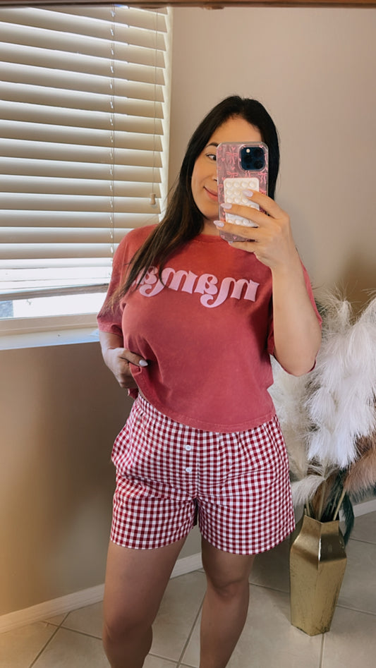 Checkered Boxer Shorts