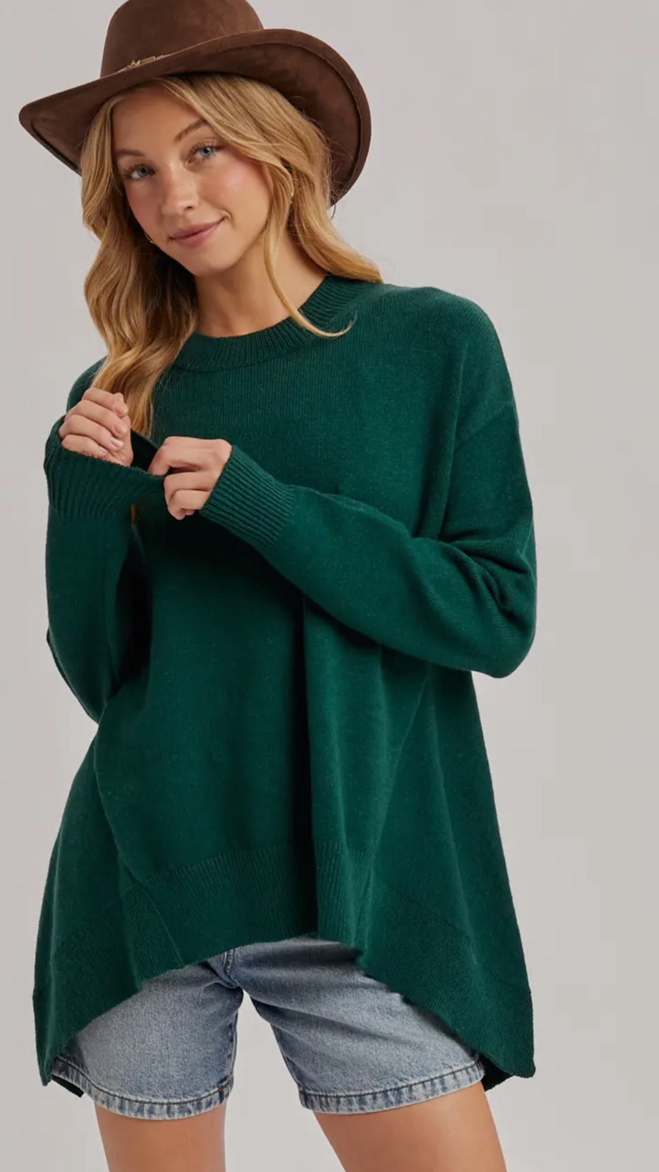 DOORBUSTER Mock Neck Knit Sweater
