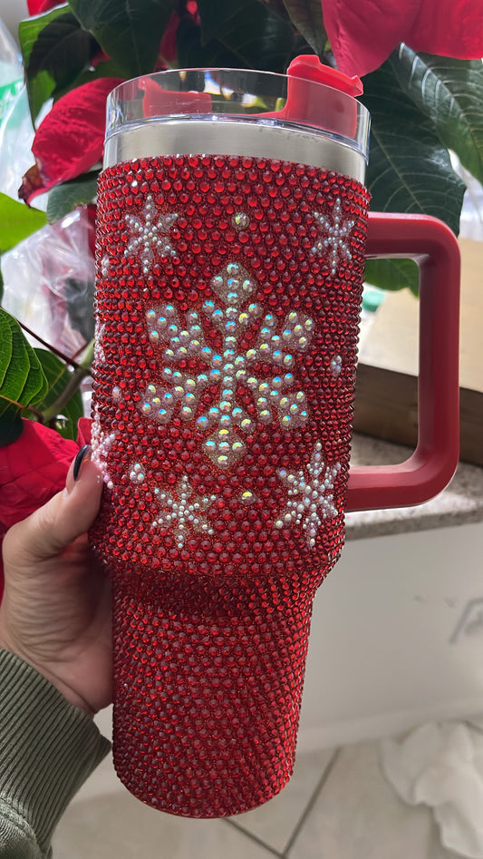 Bejeweled Snowflake Tumbler